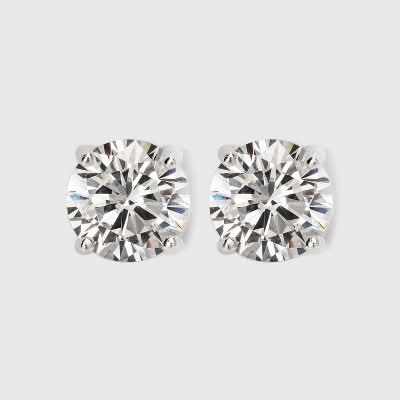 A New Day Sterling Cubic Zirconia Stud Earrings, Women, Silver-Clear