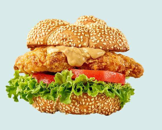 XL 花生勁辣炸雞芝加哥堡 XL Mr.Burger with Spicy Deep-Fried Chicken and Peanut Butter