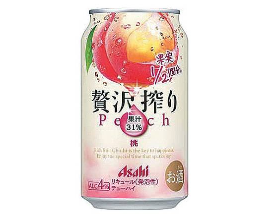 【アルコール】アサヒ 贅沢搾り桃 350ml