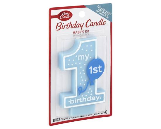 Betty Crocker · Baby's First Birthday Candle (1 ct)