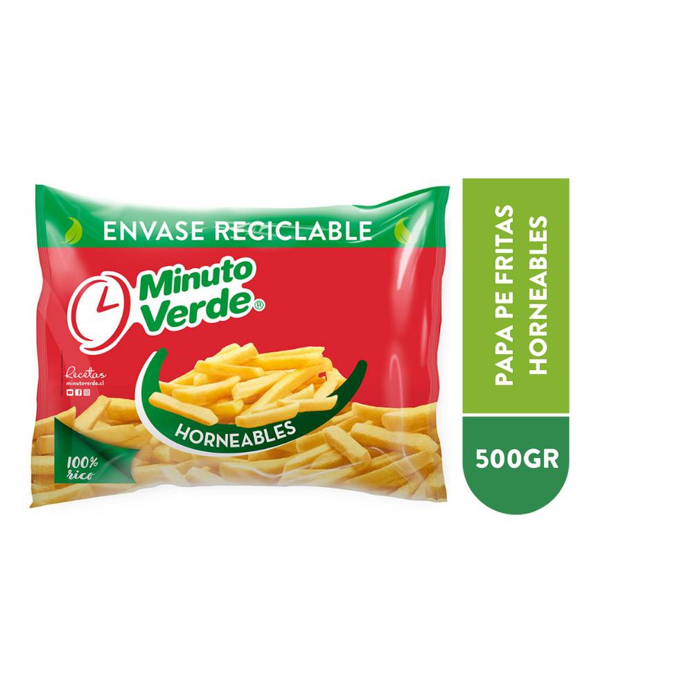 Minuto Verde · Papas pre-fritas bolsa (500 g)