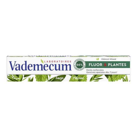 Dentifrice Fluor et Plantes VADEMECUM