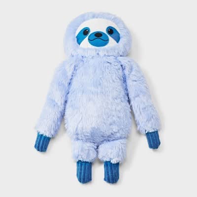 Boots & Barkley Sloth Dog Plush Toy, Blue
