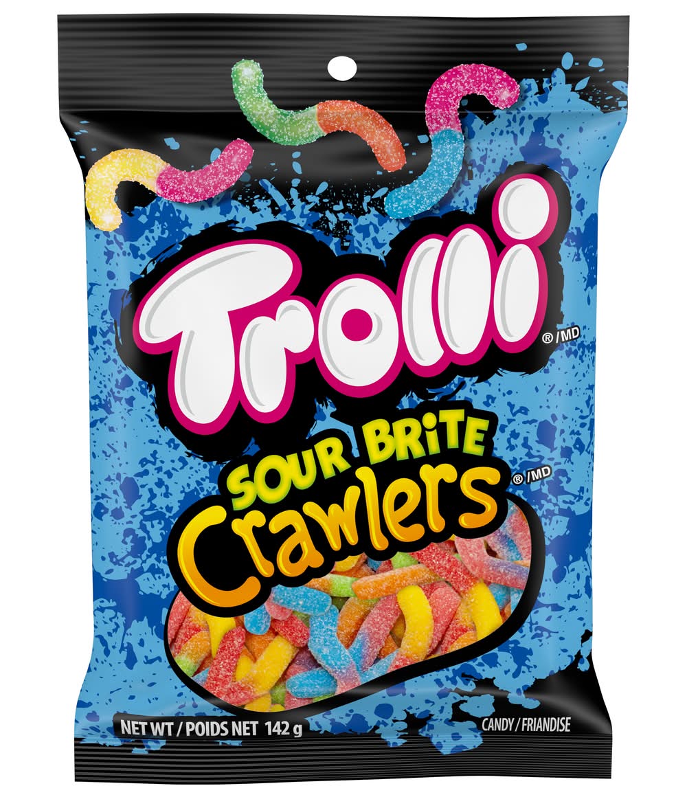 Trolli Brite Crawlers Everyday, Sour (142 g)