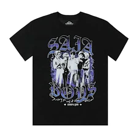 Netflix KPop Demon Hunters Saja Boys 1000% You Graphic Tee Large Black