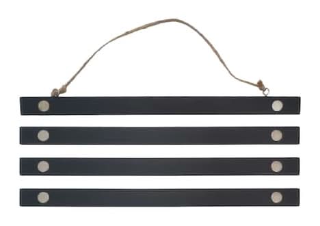 Black Wooden Magnetic Poster Hanger By Studio Decor