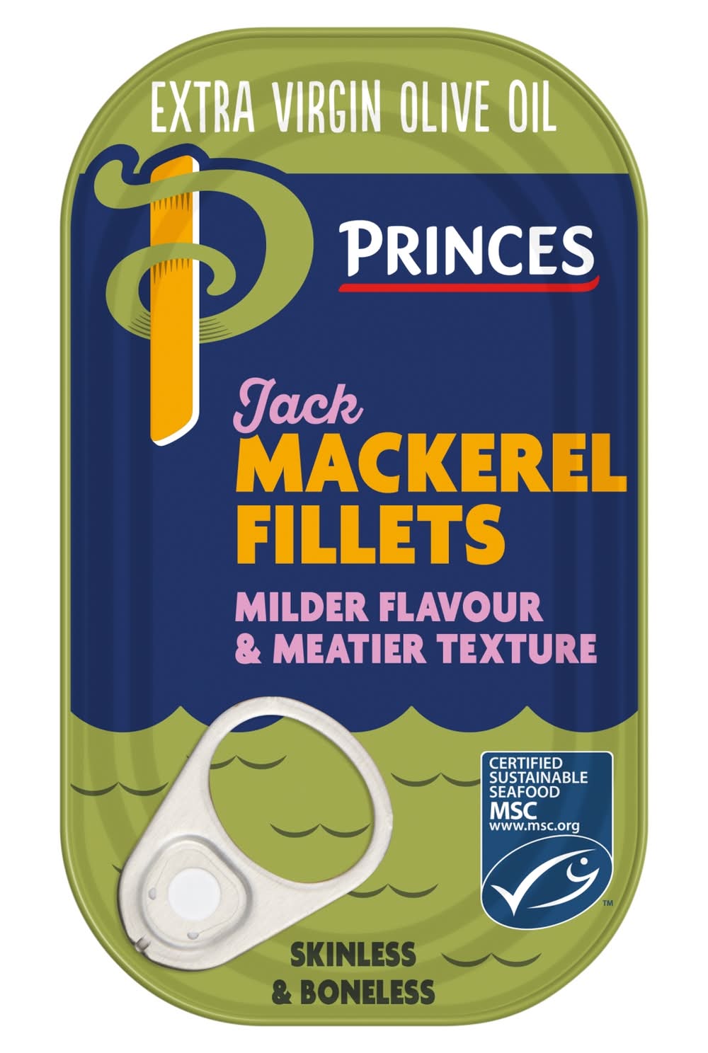 Princes MSC Jack Mackerel In Extra Vigin Olive Oil 125g