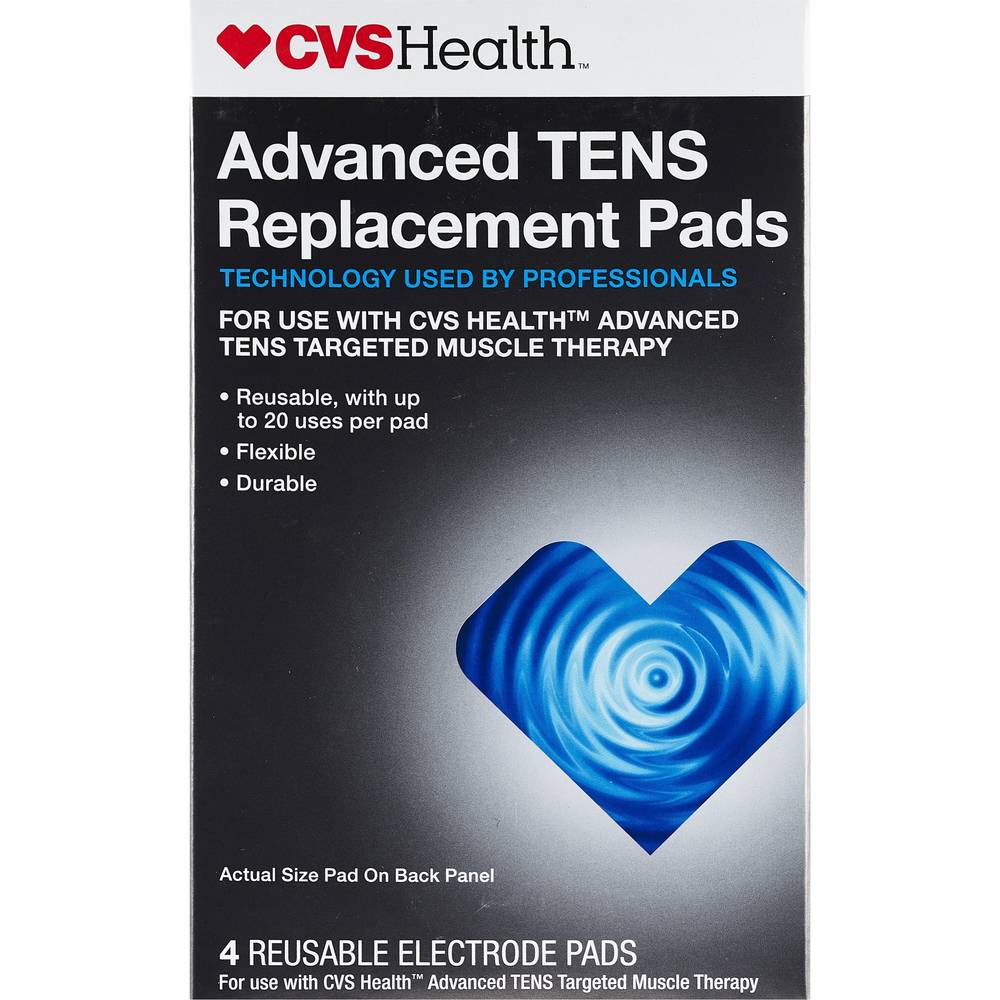 Cvs Health Advanced Tens Replacement Pads, 4 Ct