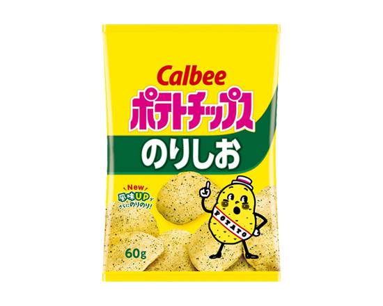 73151：カルビー ポテトチップス のりしお 60G / Calbee, Potato Chips, Norisio×60G