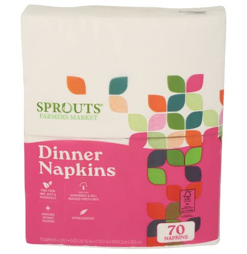 Sprouts Dinner 3 Ply Napkins
