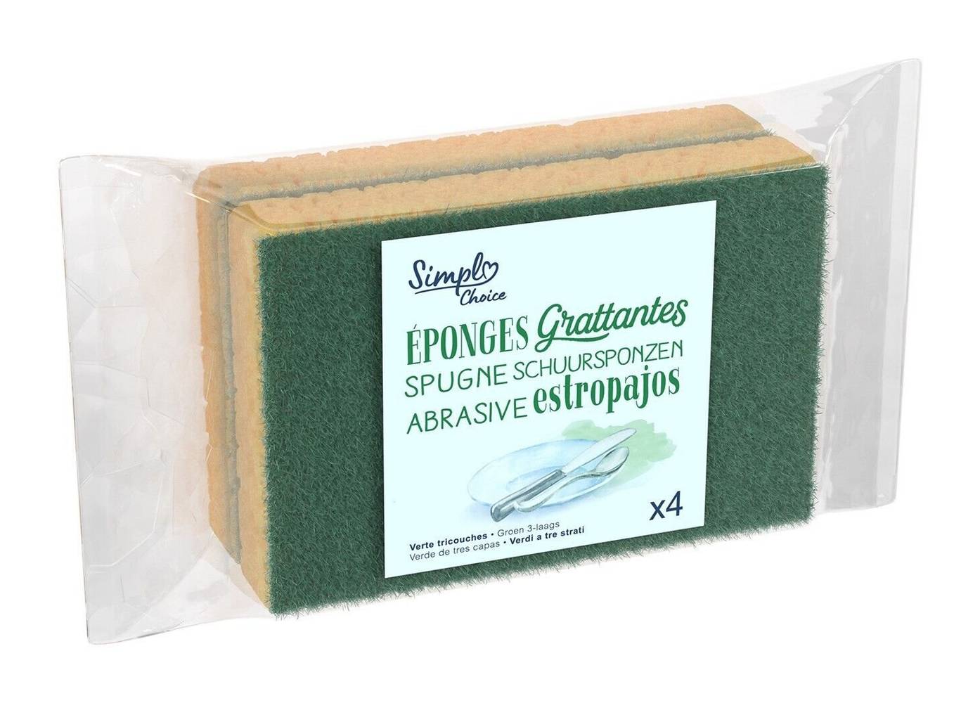 Simpl - Éponges grattantes (4)