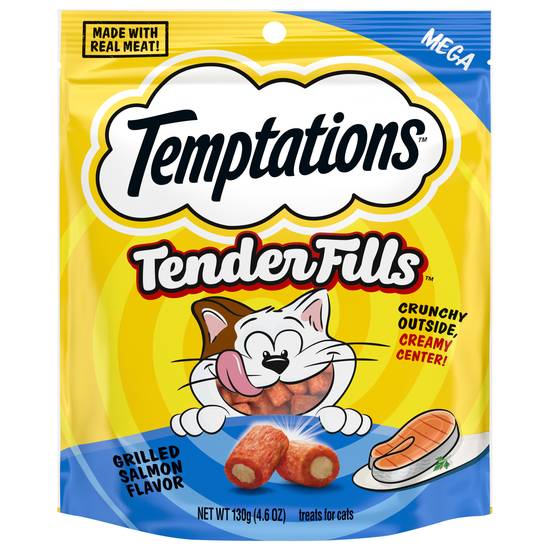 Temptations Tender Fills Mega Grilled Salmon Flavor Treats For Cats