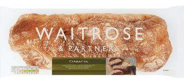 Waitrose & Partners Ciabatta Soft White Bread (270g)
