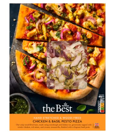 Morrisons Chicken & Basil Pesto Pizza (460g)