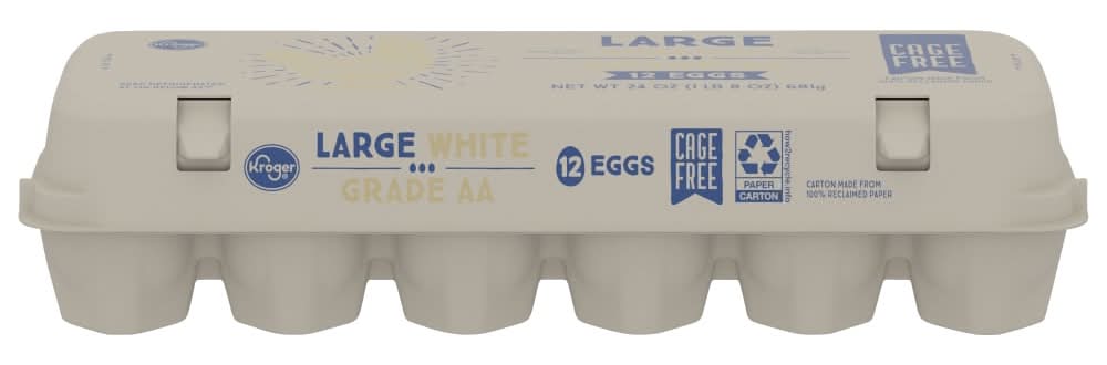 Kroger® Grade AA Large Cage Free White Eggs