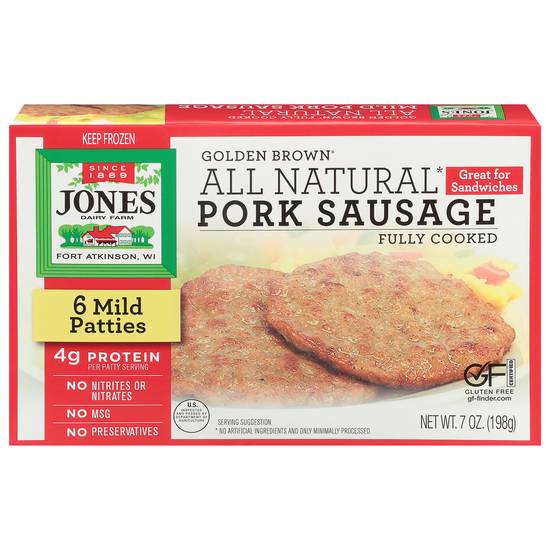 Jones Dairy Farm Mild Pork Sausage Patties
