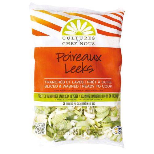 Cultures de chez nous poireaux en dés (250 g) - chopped leeks (250 g)