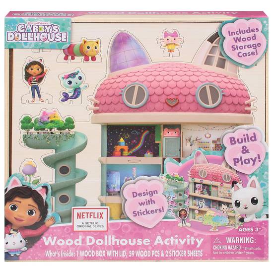 Gabby's Dollhouse Dreamworks Ages 3+ Wood Activity