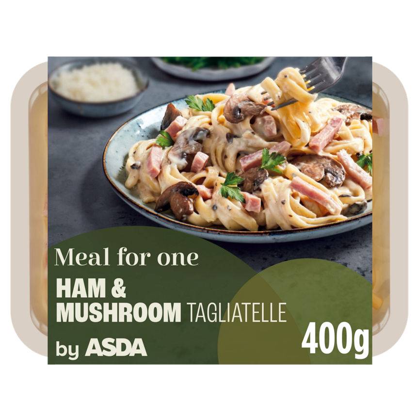 Asda Italian Ham & Mushroom Tagliatelle Ready Meal 400G