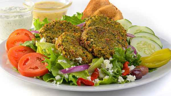 Greek Salad w/ Falafel