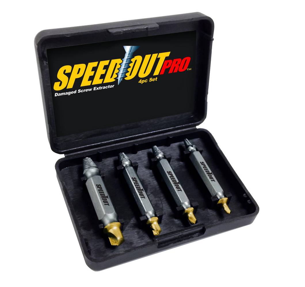 SpeedOut 4-Pack Hss Double-ended 2-in Screw Extractor Set | SPEEDPRO1