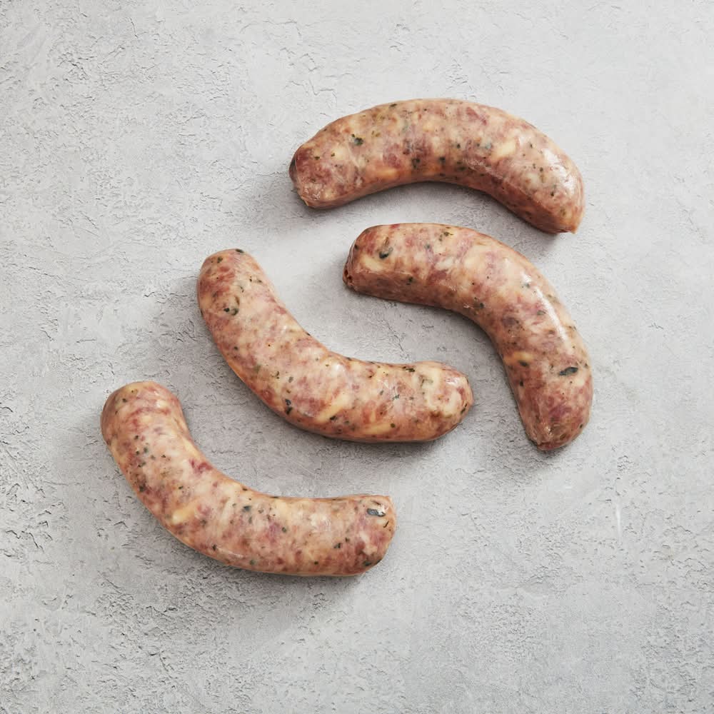 Wild Fork Foods Pork Mozzarella & Basil Sausages (1 lbs, 4 ct)
