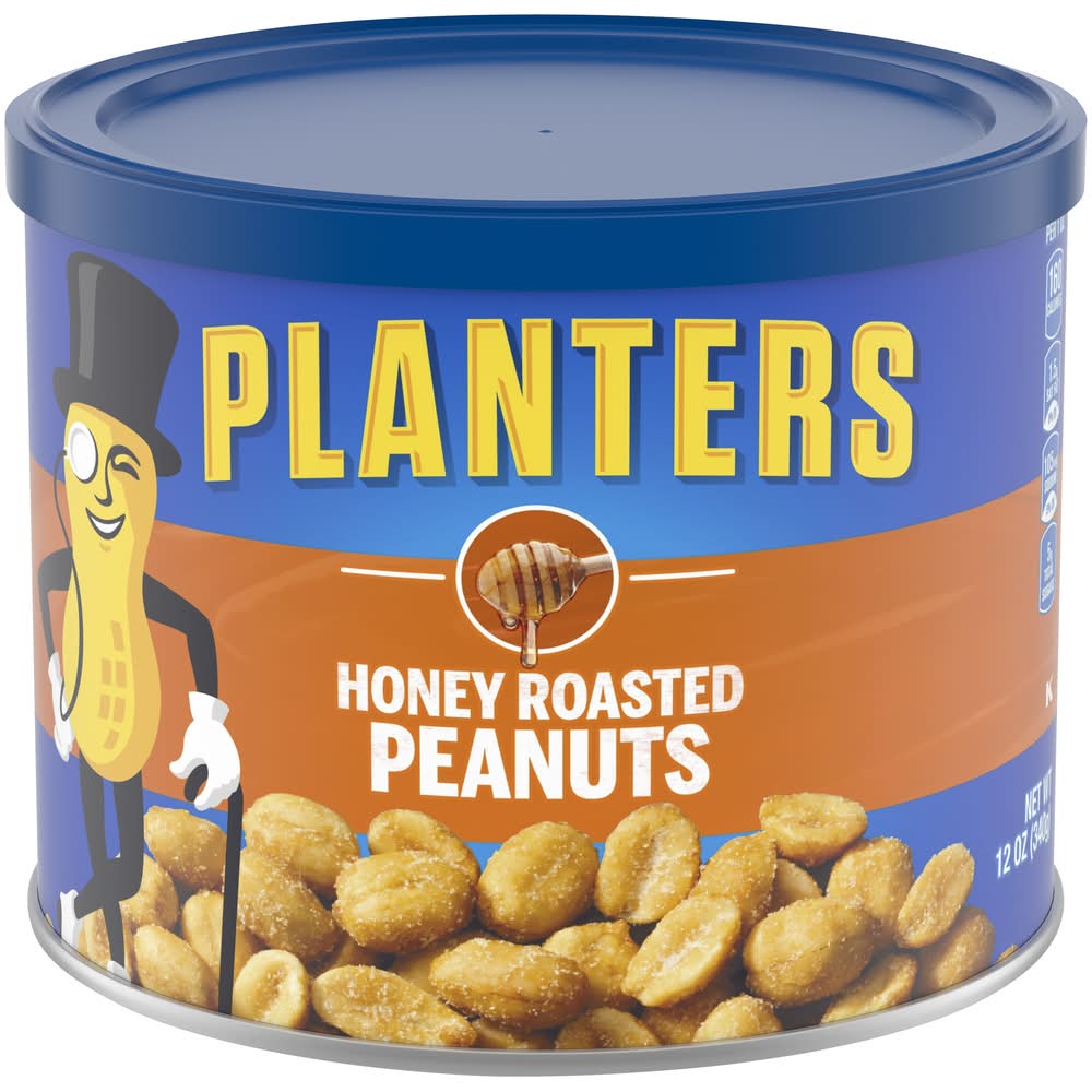 Planters Peanuts, Honey Roasted (12 oz)