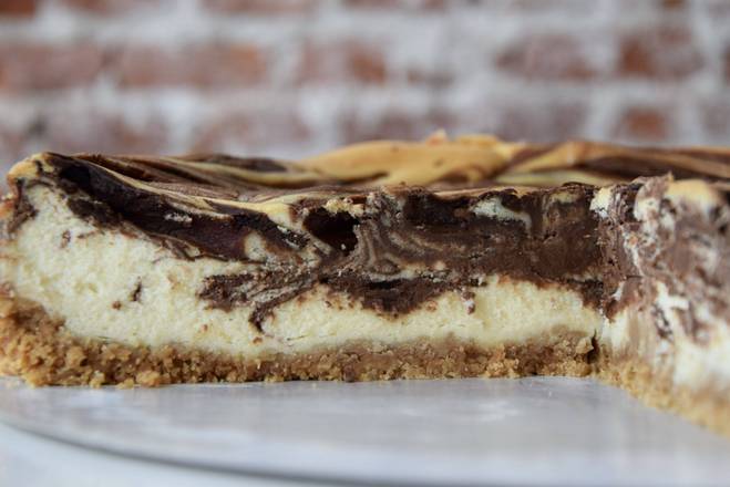 Chocolate Swirl Cheesecake Slice