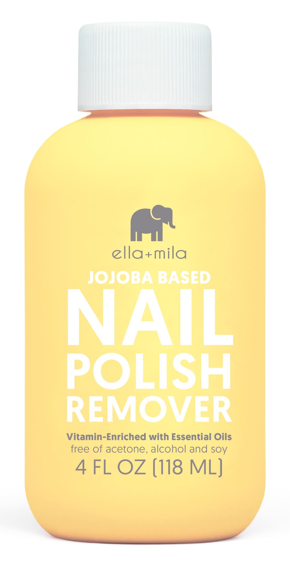ella+mila Nail Polish Remover, Jojoba (4 fl oz)