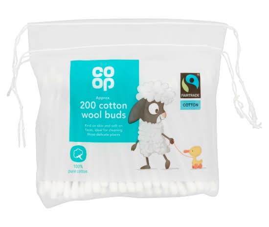 Co-op Fairtrade Cotton Wool Buds (200 pack)