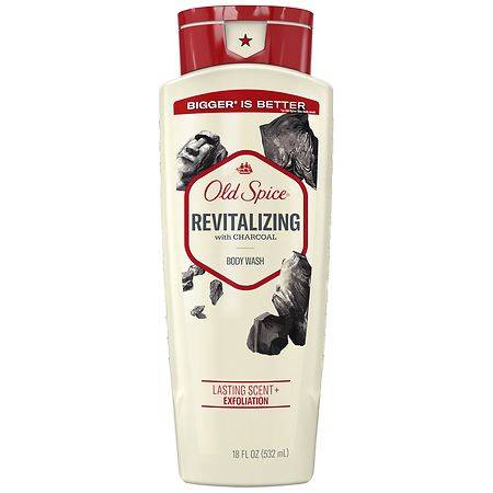 Old Spice Fresher Collection Body Wash Revitalizing with Charcoal - 18.0 fl oz