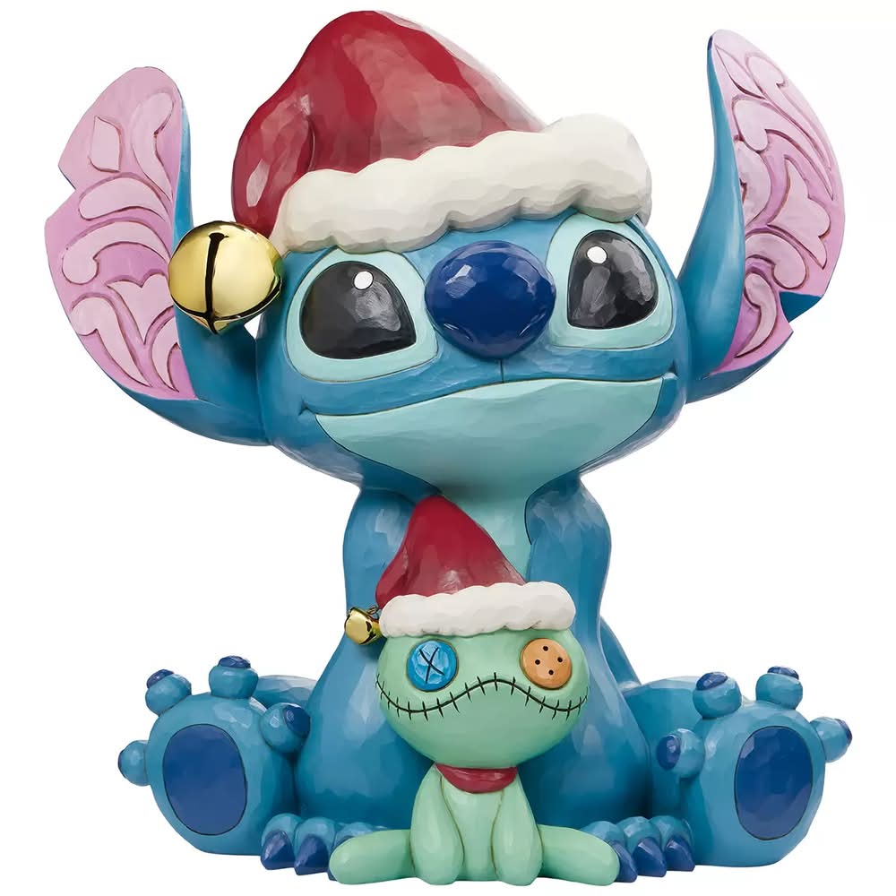 Jim Shore · Disney traditions figura decorativa de stitch con scrump, 5.5x3x4 in
