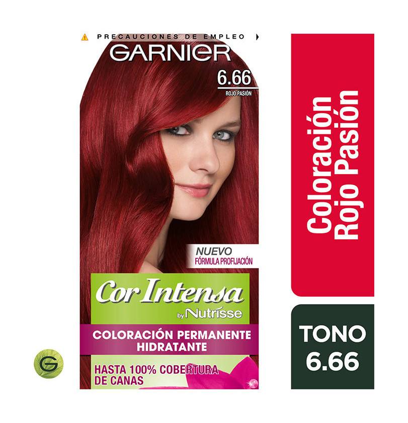 Coloración Cor intensa Permanente Hidratante color Rojo Pasión nº 6.66 NUTRISSE
