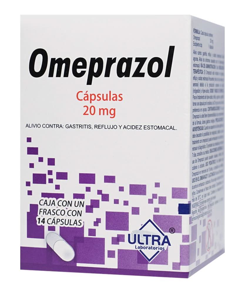 ULTRA Laboratorios · Omeprazol cápsulas 20 mg (14 un)