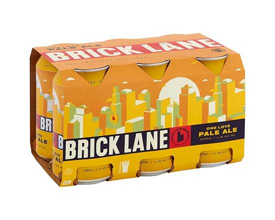 Brick Lane One Love Pale Ale Can 6x355mL
