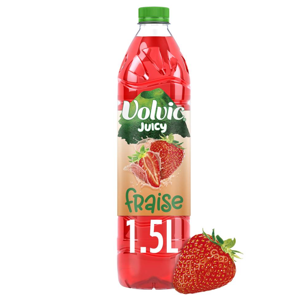 Volvic Juicy - Boisson à l'eau minérale naturelle (1.5 L) (fraise )