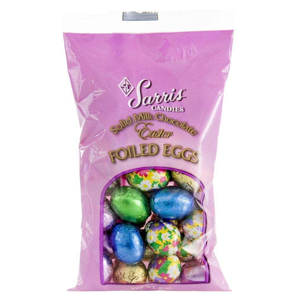 Sarris Candies Foiled Solid Milk Chocolate Easter Eggs - 8 oz