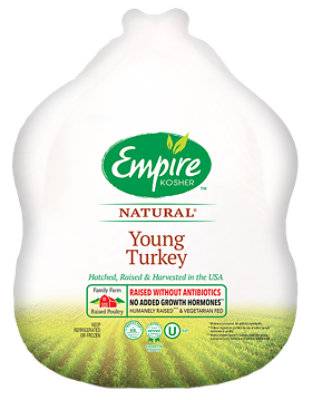 Empire Whole Turkey Hen Kosher Frozen - Weight Between 10-14 Lb