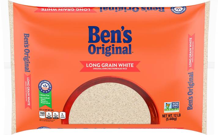 Ben's Original Long Grain White, 12 lb.