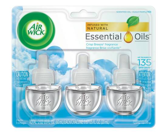 Air Wick · Recharge d'huile au parfum de Brise vivifiante® (20 mL) - Scented oil refills crisp breeze (20 mL)