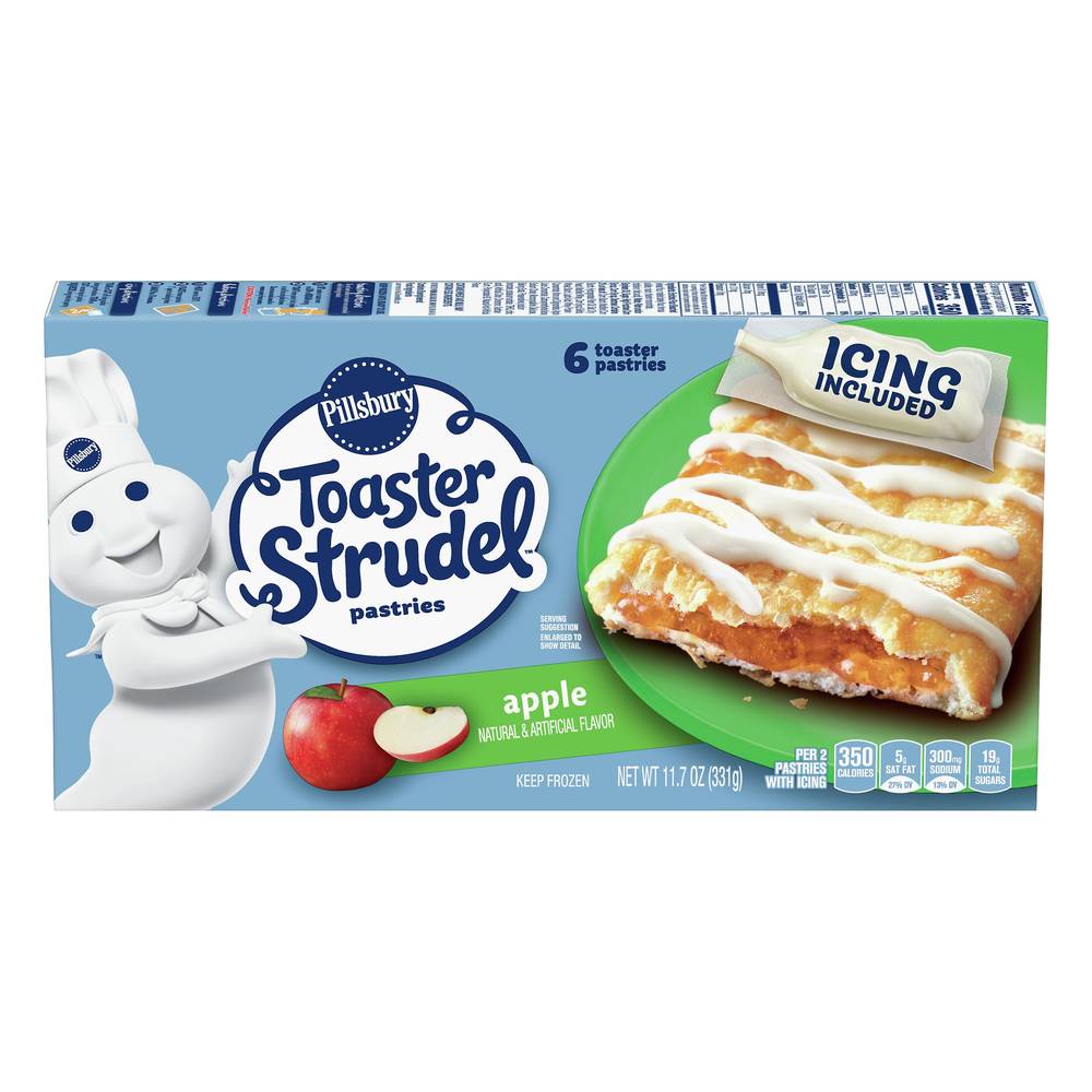 Pillsbury Toaster Strudel Pastries, Apple (11.7 oz, 6 ct)