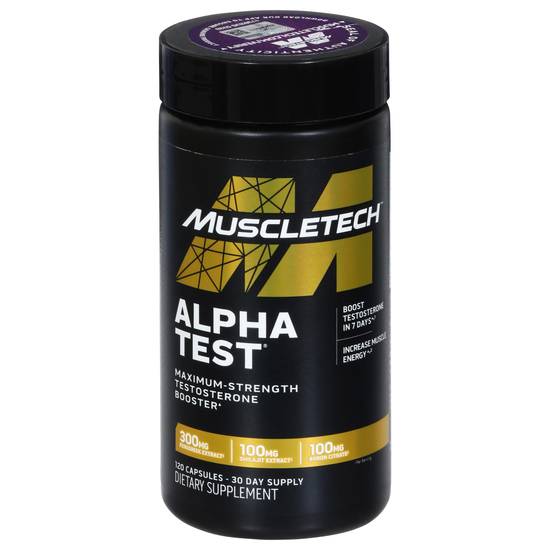 Muscletech Alpha Test Testosterone Booster (120 ct)
