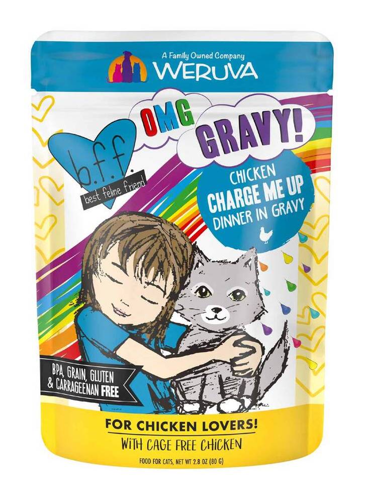 Weruva Omg Charge Me Up Chicken Dinner in Gravy Wet Cat Food (2.8 oz)