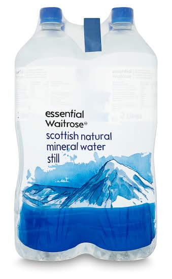Essential Waitrose & Partners Scottish Natural Mineral Water Still (4 x 2L)