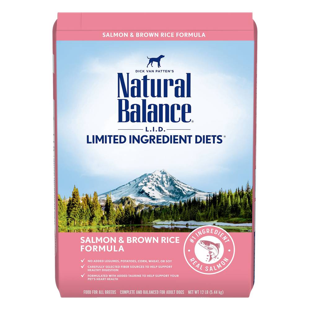 Natural Balance Limited Ingredient Diets Salmon & Brown Rice Formula Dog Food (12 lbs)