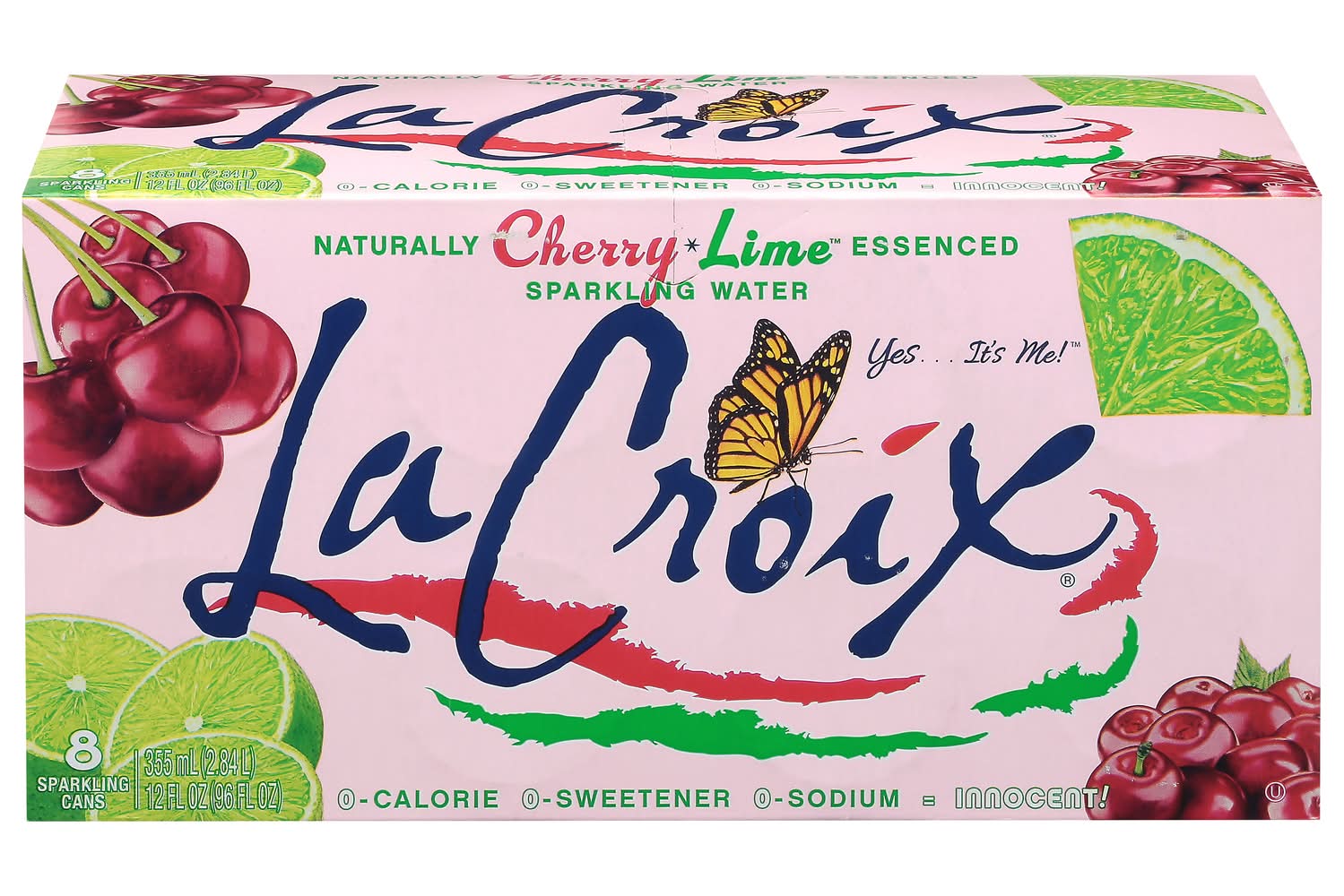LaCroix Sparkling Water, Cherry Lime (8 x 12 fl oz)