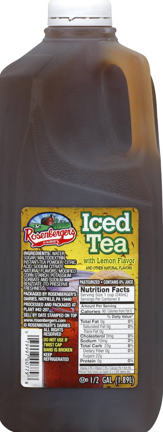 Rosenberger's Dairies Lemon Iced Tea (63.90 fl oz)
