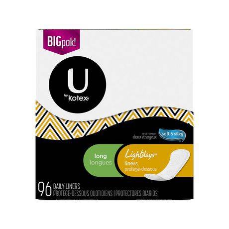 U By Kotex Long Lightdays Liners (96 units)