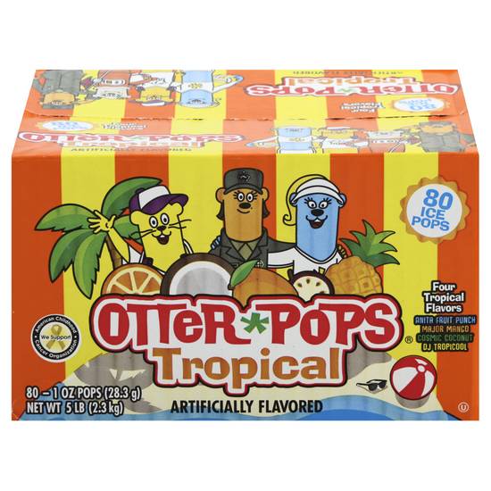 Otter-Pops Tropical Flavors Ice Pops (80 ct)