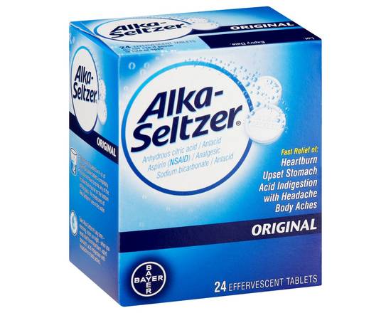 Alka-Seltzer · Original Antacid Effervescent Tablets (24 tablets)